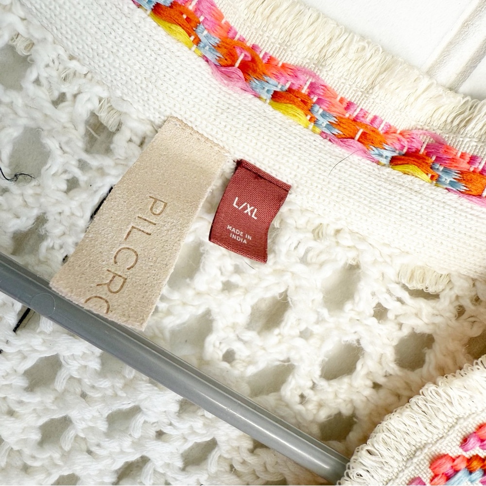 Anthropologie PILCRO size L Cropped Crochet Shrug - Picture 6 of 7